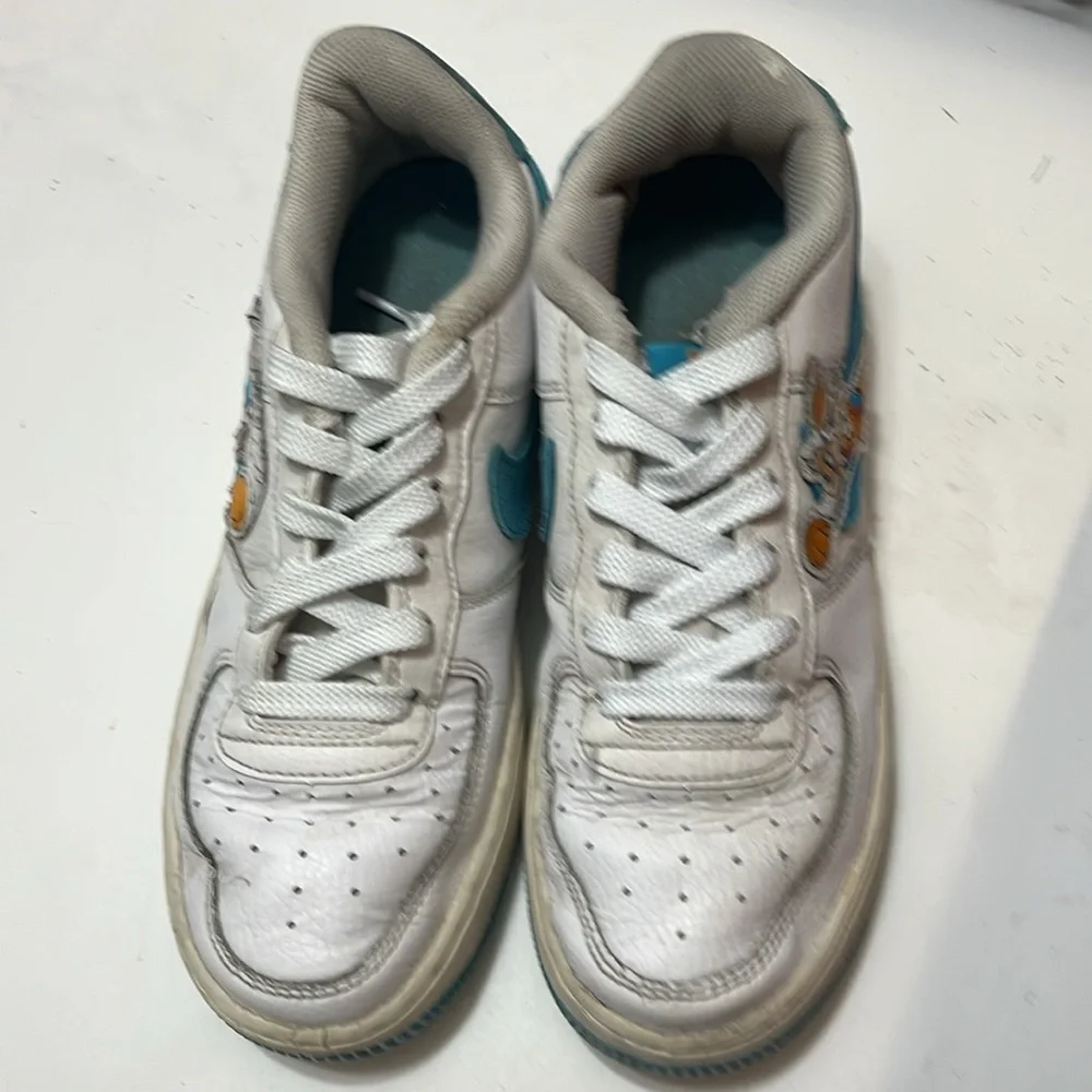 Nike Air Force 1 Low GS 6.5Y Women's 8.5 Space Jam GS UNC University